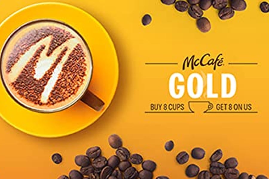 McDonald’s McCafe Gift Card-Gold INR